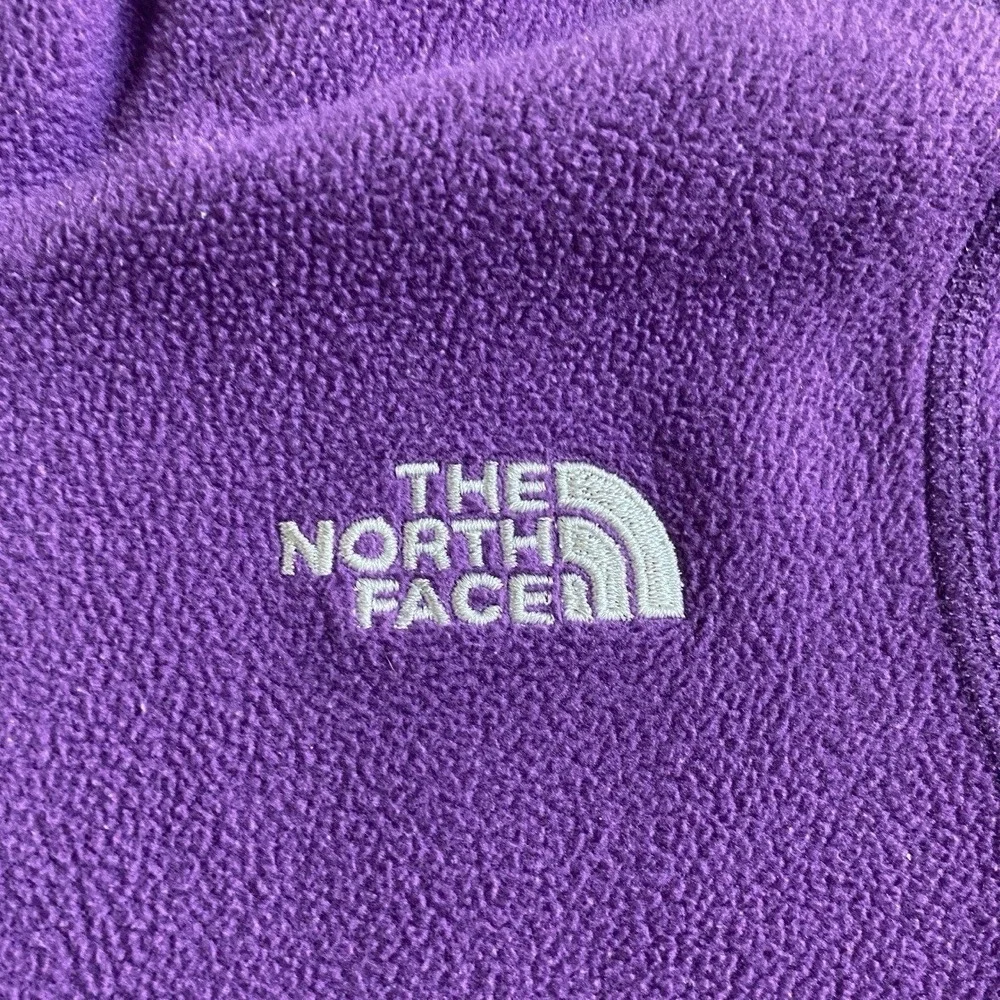 The North Face Purple 3/4 Zip Purple Fleece Pullover Cozy Size Girls XS (6) 1315